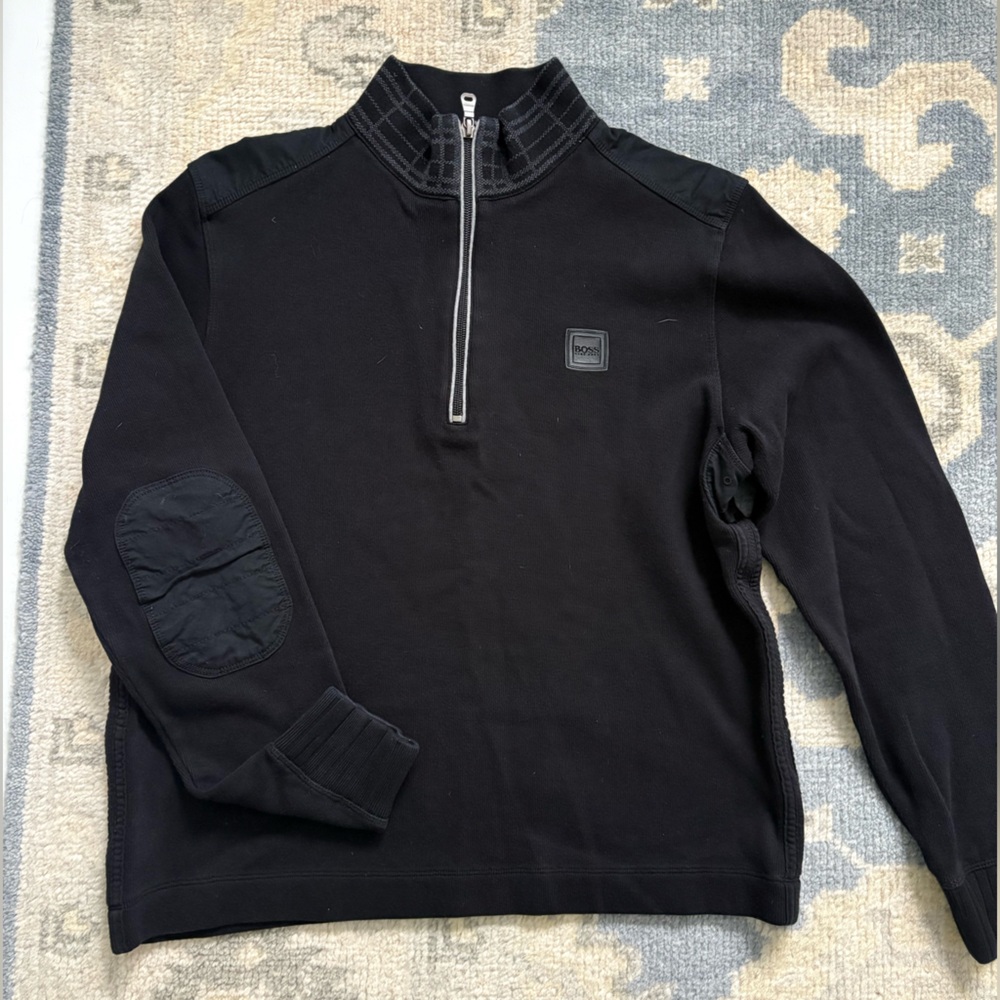 Hugo Boss Black Zip-Up Sweater